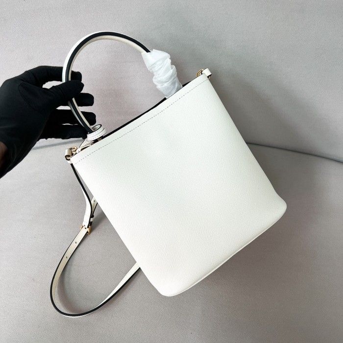 Saffiano Leather Panier Bag“22*23*13CM”-0011=