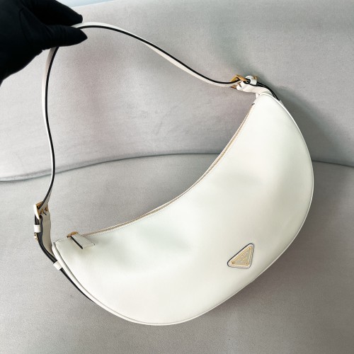 Demi-lune Large Leather Shoulder Bag“42*19.5*8.5CM”-0801=