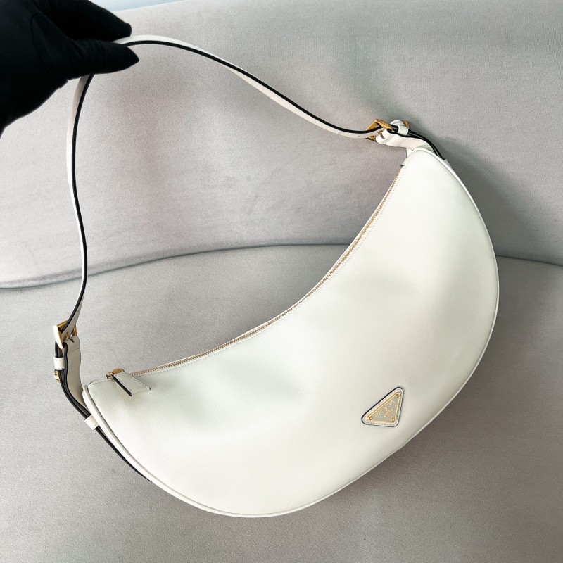 Demi-lune Large Leather Shoulder Bag“42*19.5*8.5CM”-0801=