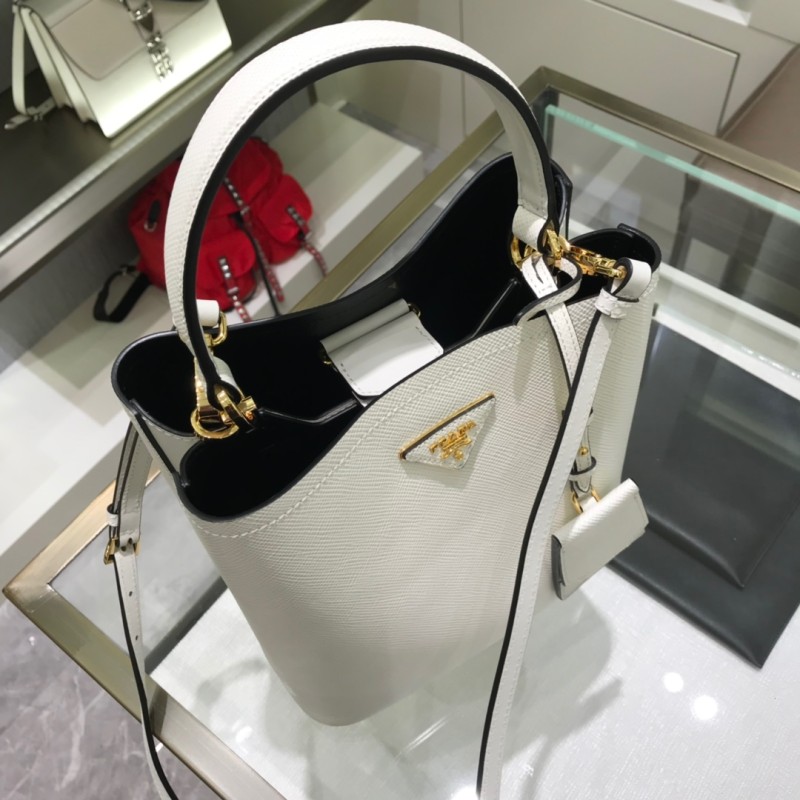 Saffiano Leather Panier Bag“22*23*13CM”-0011=