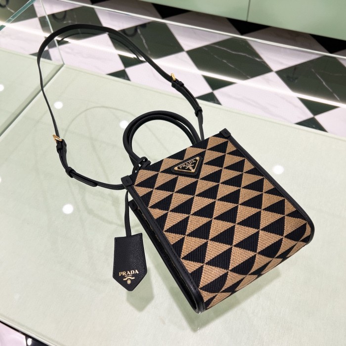 Symbole Embroidered Fabric Mini Bag“19*17*6CM”-087=