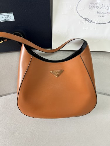 Large Leather Shoulder Bag WithTop Stitching“40*30.5*9CM”-0811=