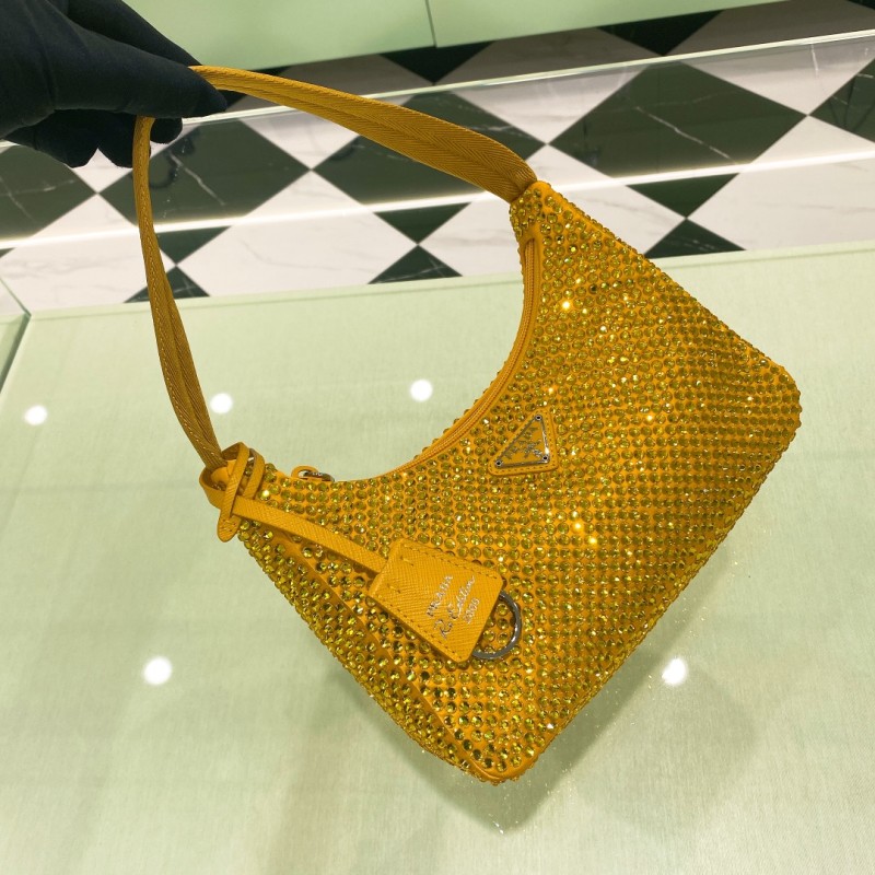 Re-Edition 2000 Crystal Mini Bag“22*18*6.5CM”-005=