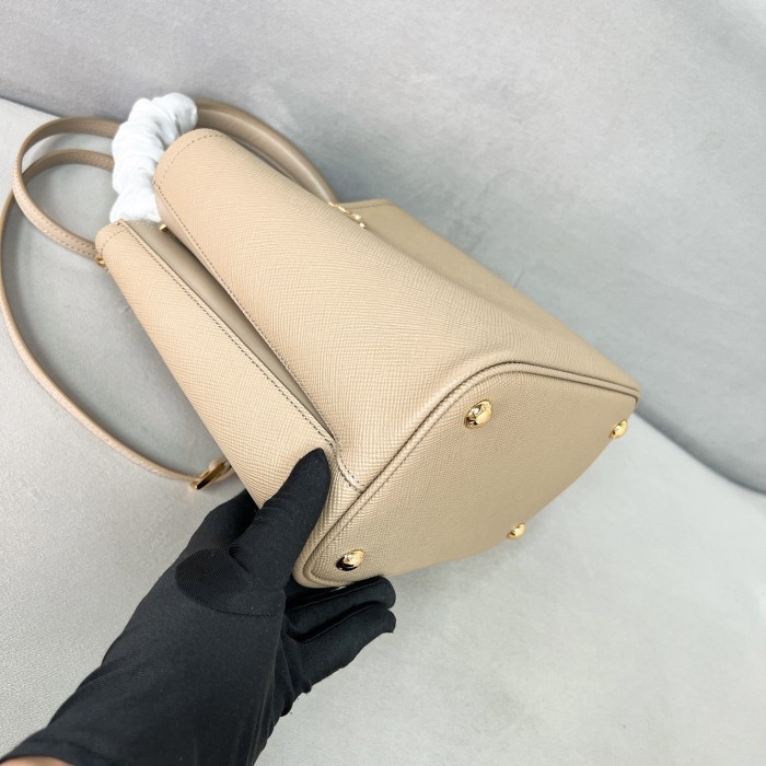 Saffiano Leather Panier Bag“22*23*13CM”-0011=