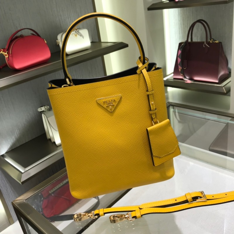 Saffiano Leather Panier Bag“22*23*13CM”-0011=