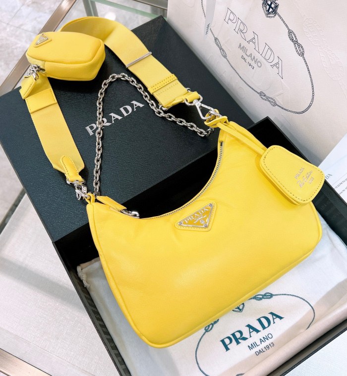 Re-Edition 2005 Leather Bag“22*18*6.5CM”-088=