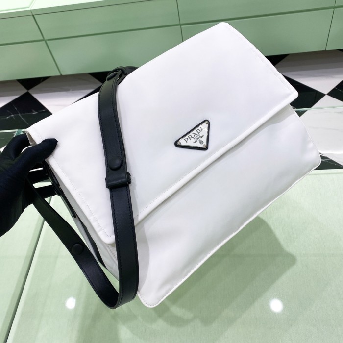 Padded Re-Nylon Shoulder Bag“36*28*14CM”-0801=