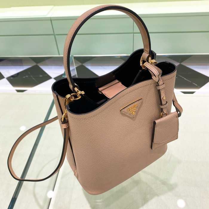 Saffiano Leather Panier Bag“22*23*13CM”-0011=