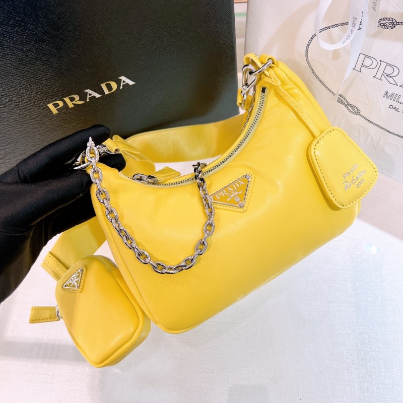 Re-Edition 2005 Leather Bag“22*18*6.5CM”-088=