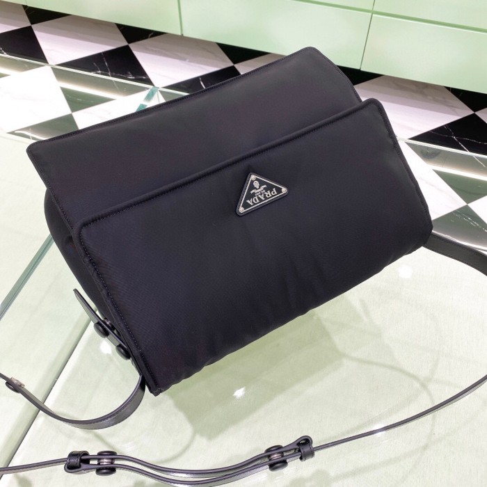 Padded Re-Nylon Shoulder Bag“36*28*14CM”-0801=