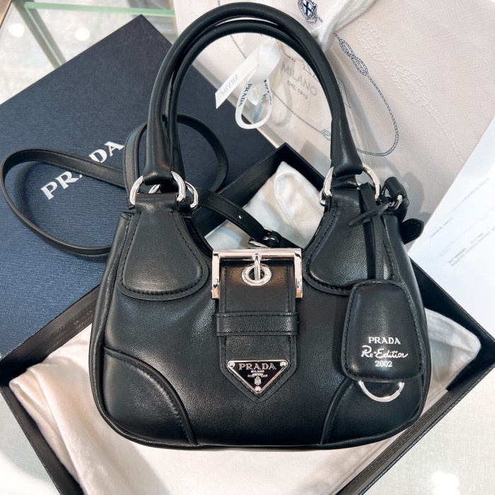 Moon Padded Nappa Leather Shoulder Bag“22.5*17.5*12C“”-0011=