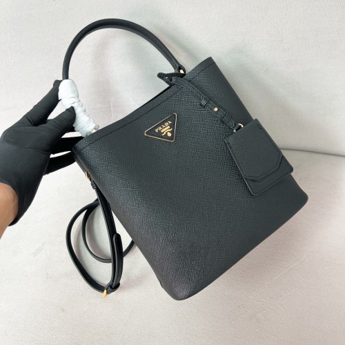 Saffiano Leather Panier Bag“22*23*13CM”-0011=