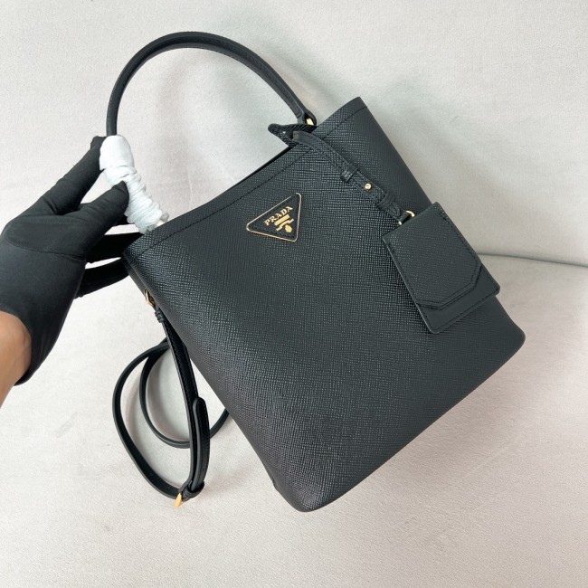 Saffiano Leather Panier Bag“22*23*13CM”-0011=