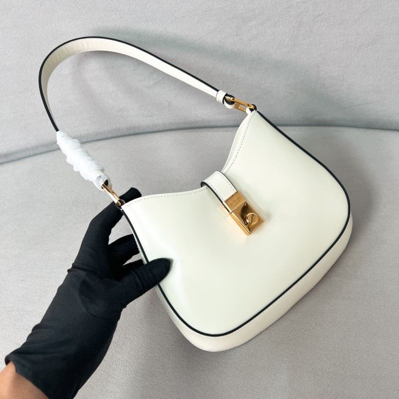 Cleo Brushed Leather Shoulder Bag“23*21*10CM”-088=