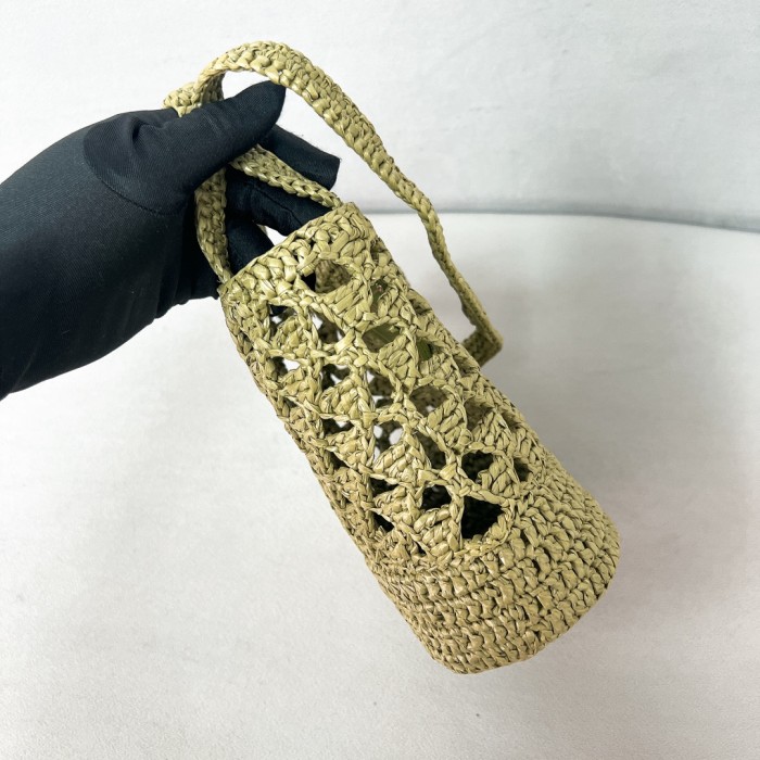 Crochet tote bag“18*18*11CM”-059=