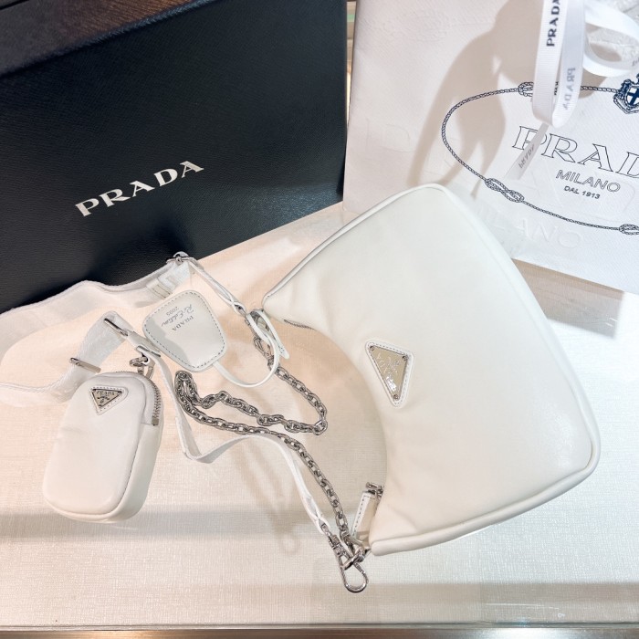 Re-Edition 2005 Leather Bag“22*18*6.5CM”-088=