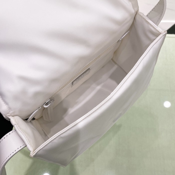 Padded Re-Nylon Shoulder Bag“23*16*11CM”-088=