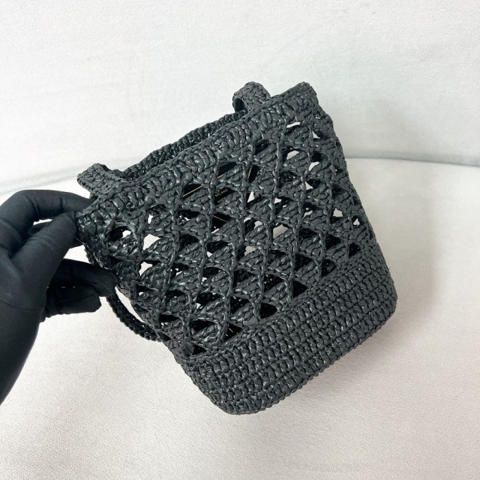 Crochet tote bag“18*18*11CM”-059=