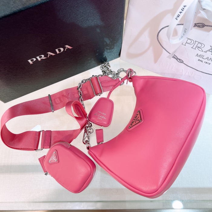 Re-Edition 2005 Leather Bag“22*18*6.5CM”-088=