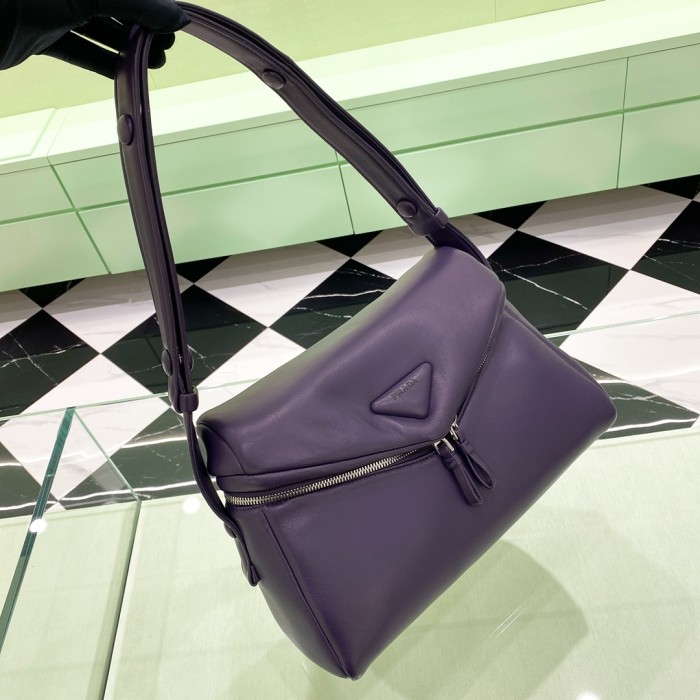 Padded Nappa Leather Top-Handle“33*19*14CM”-0801=