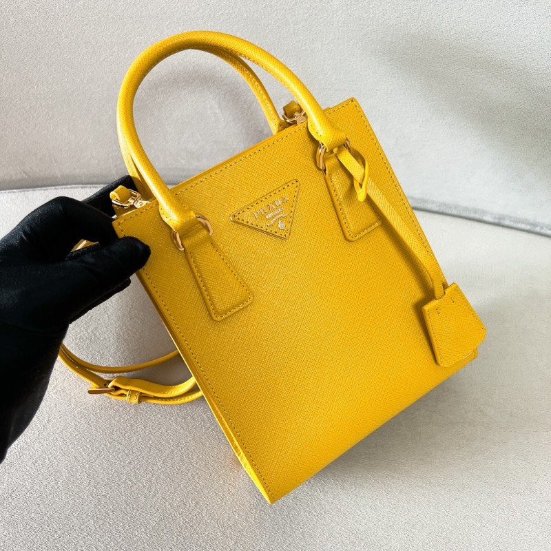 Saffiano Leather Tote Bag“19*17*6CM”-089=