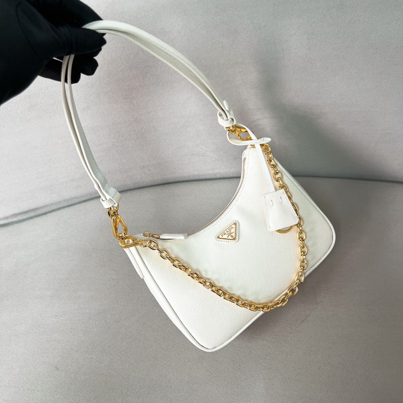 Re-Edition Saffiano leather mini-bag“22*18*6CM”-088=