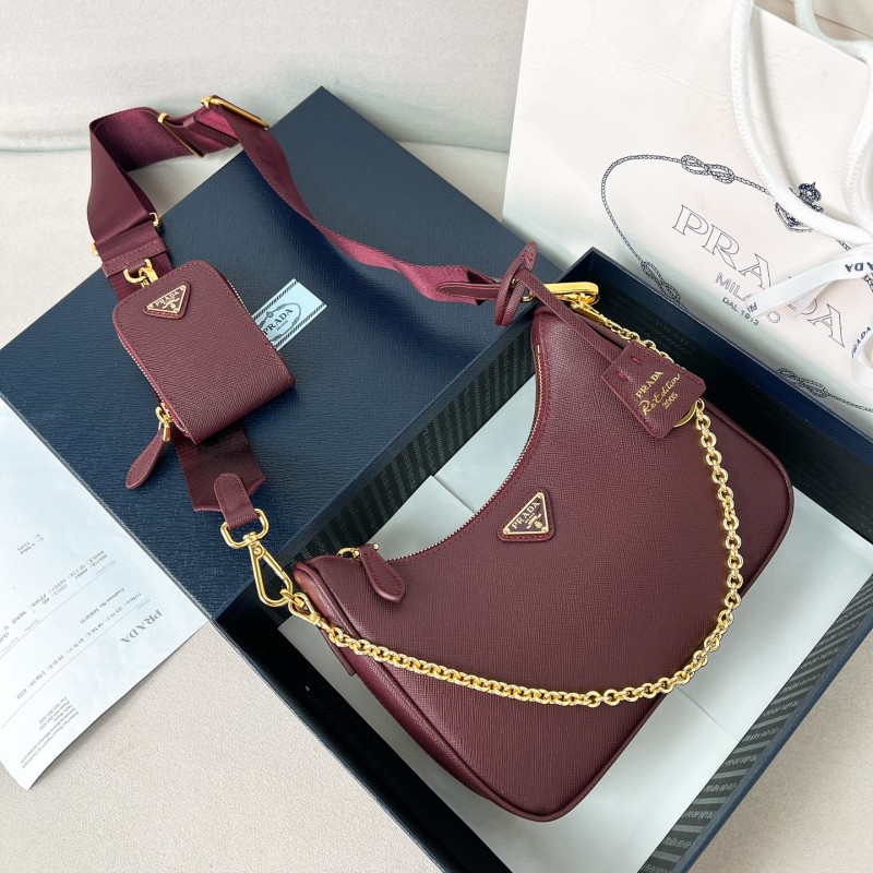 Re-Edition 2005 Saffiano leather bag“22*18*6.5CM”-088=