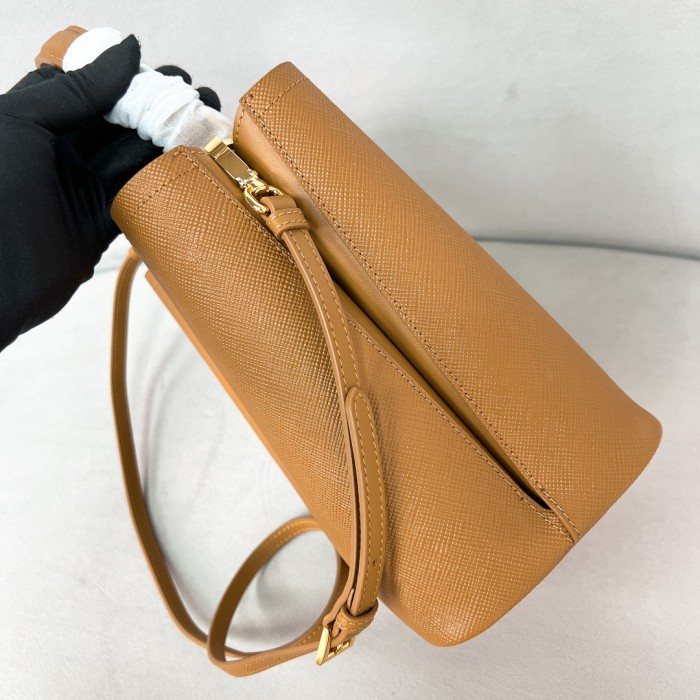 Saffiano Leather Panier Bag“22*23*13CM”-0011=