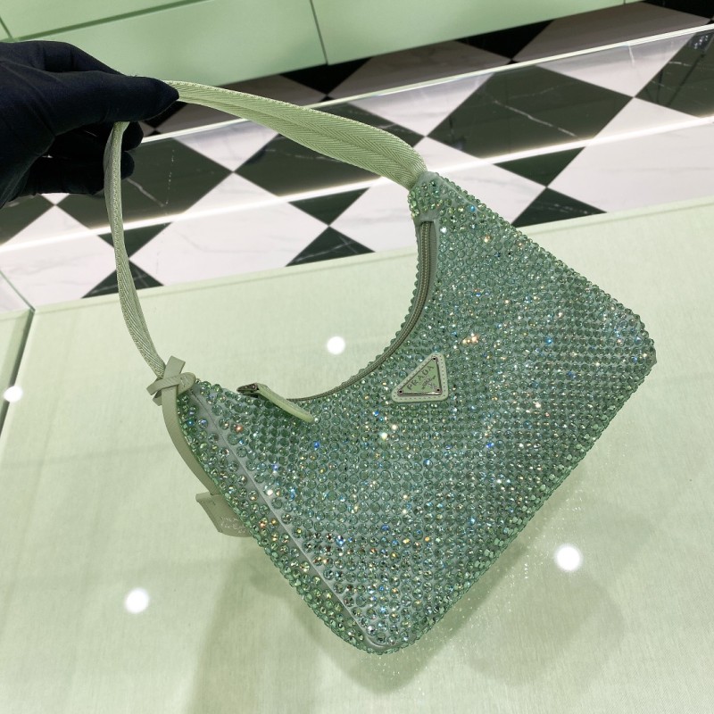Re-Edition 2000 Crystal Mini Bag“22*18*6.5CM”-005=