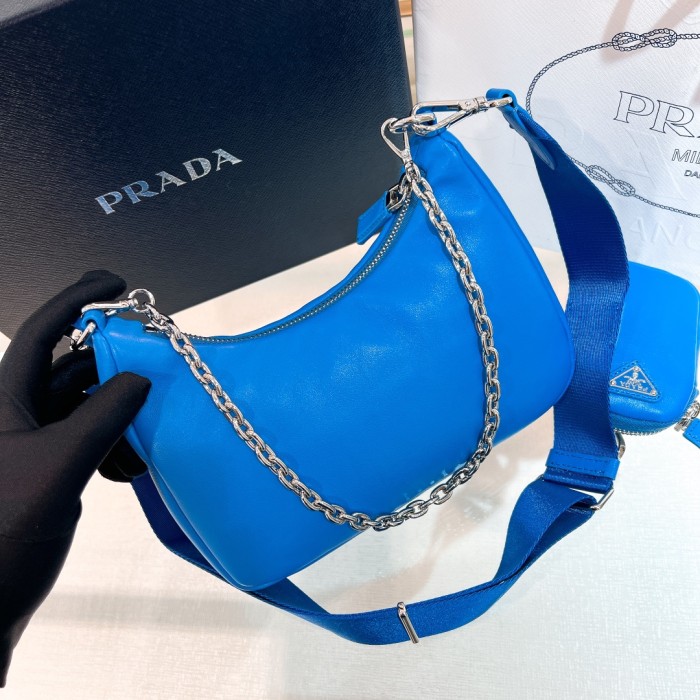Re-Edition 2005 Leather Bag“22*18*6.5CM”-088=