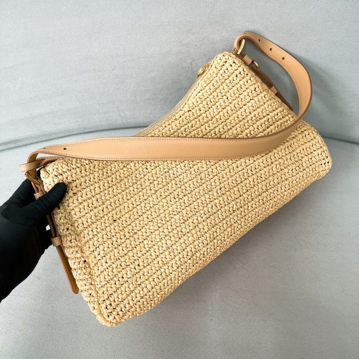 Aimée Large Crochet And Leather Bag“39*24*11.5CM”-0811=