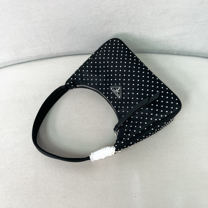 Studded Re-Nylon MiniBag“22*17*6CM”-005=