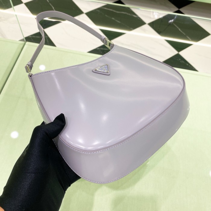 Cleo Brushed Leather Shoulder Bag“27*22*6CM”-087=
