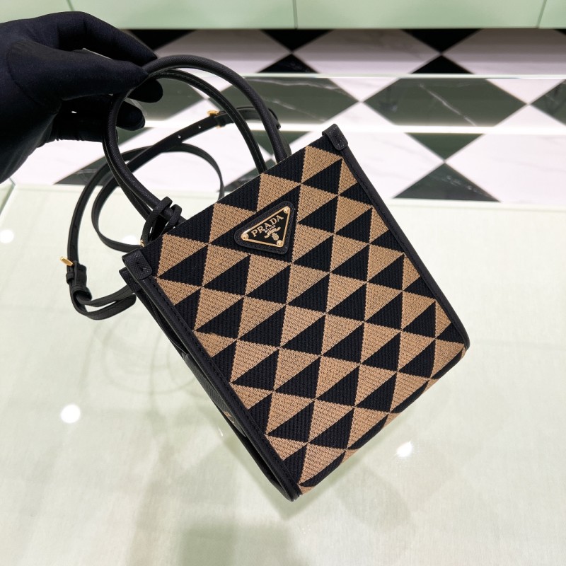 Symbole Embroidered Fabric Mini Bag“19*17*6CM”-087=