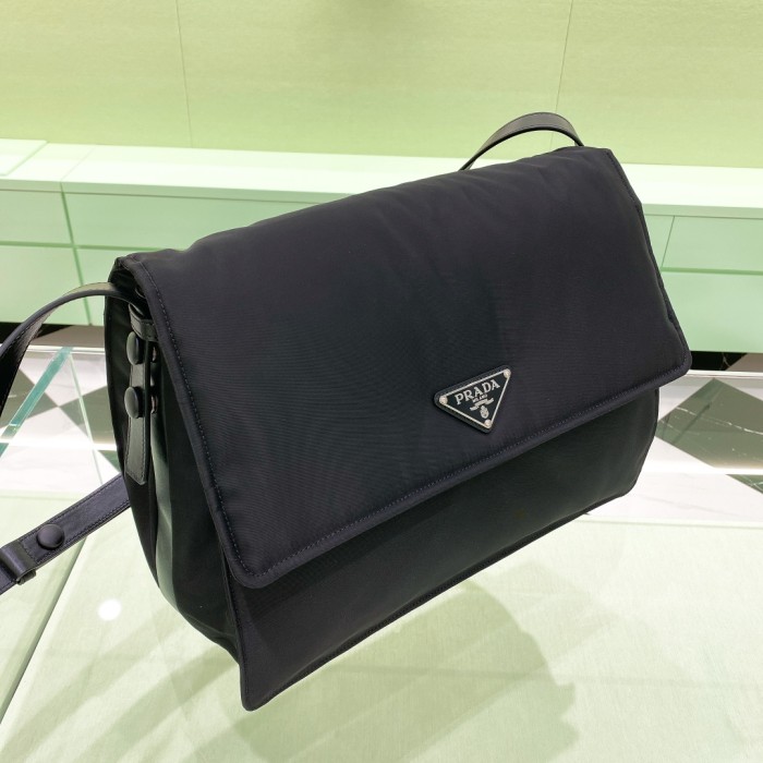 Padded Re-Nylon Shoulder Bag“36*28*14CM”-0801=