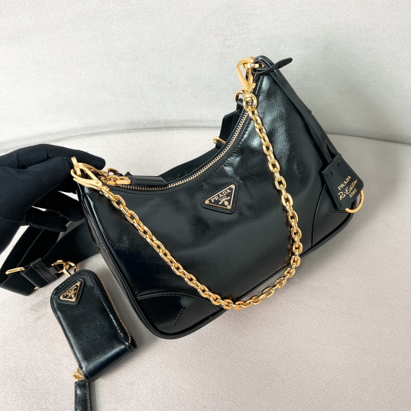 Re-Edition 2005 Napa Leather Bag“22*18*6.5CM”-088=