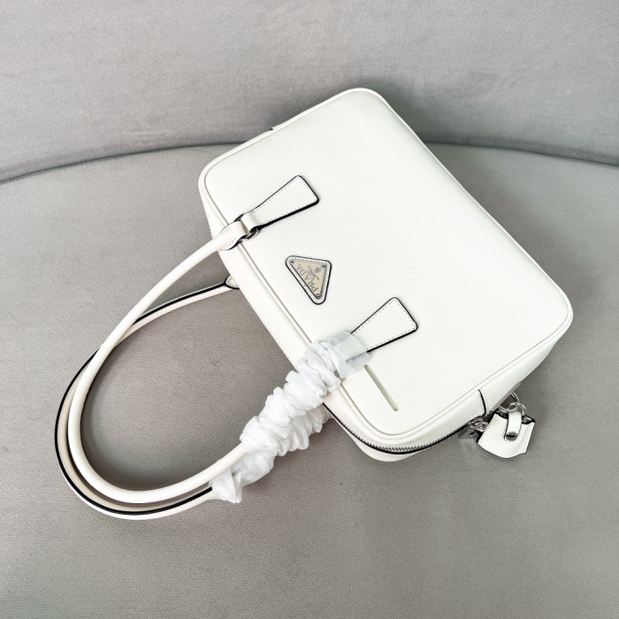 Saffiano Leather Bauletto Handbag“29*19*8CM”-0801=