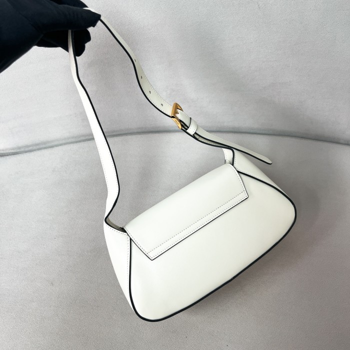 Leather Shoulder Bag“25*5.5CM”-089=