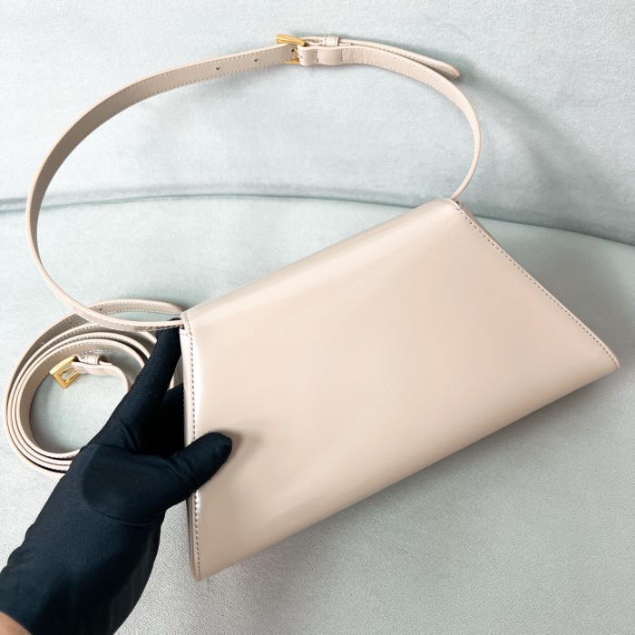Brushed Leather Handbag“28.5*14*7CM”-0501=