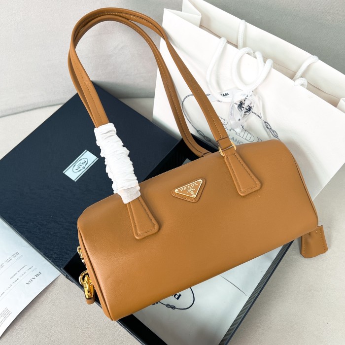 Leather Top-Handle Bag With Padlock“29*12.5*8CM”-0801=