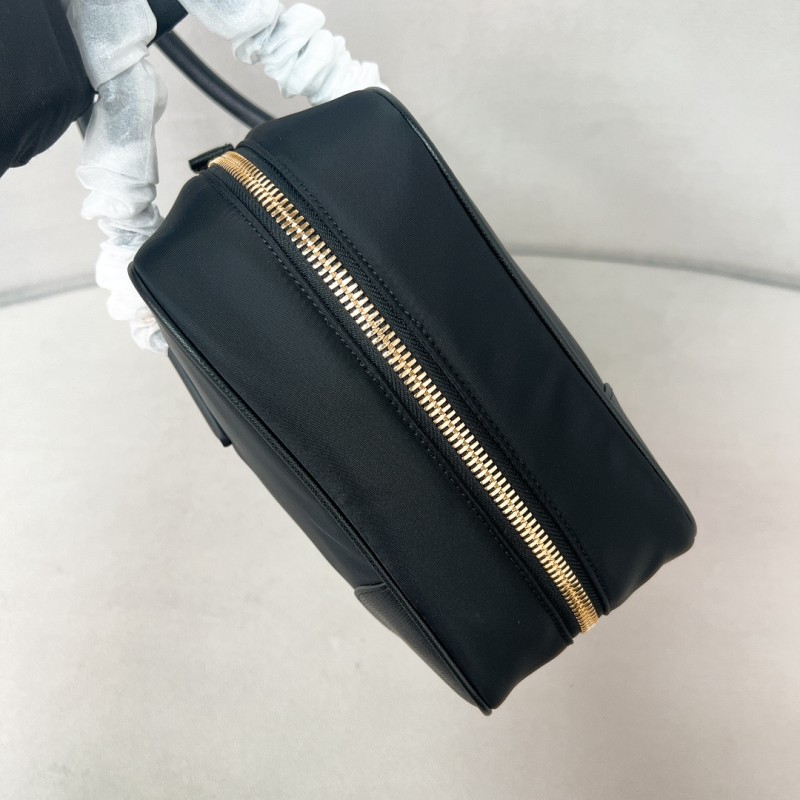 Re-Edition 1978 Re-Nylon and Saffiano leather two-handle bag“35*21*10CM”-0801=