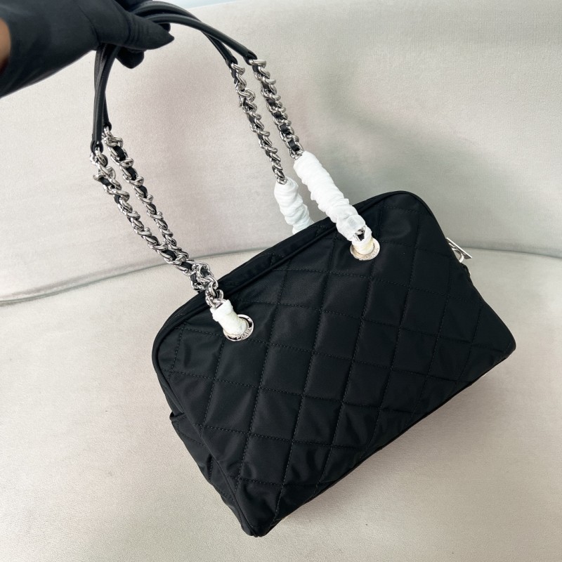 Quilted Nylon Tessuto lmpuntu Shoulder Bag“30*21*11CM”-089=