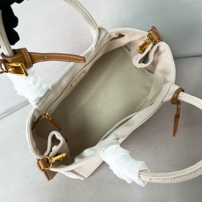 Jardinière large linen blend handbag“33*20*18CM”-089=