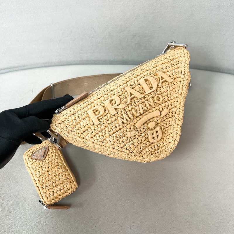 Prada Logo Plaque ShoulderBag“26*14*12CM”-0811=