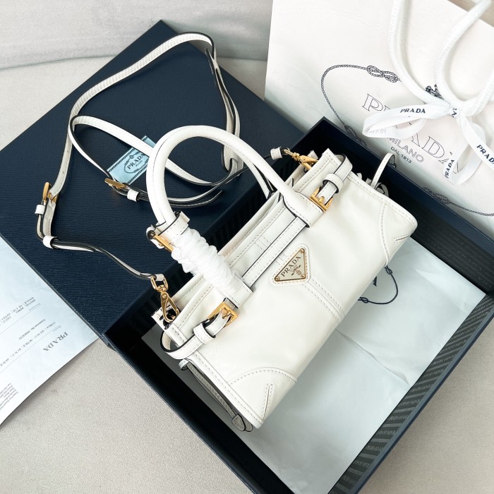 Bonnie mini leather handbag“23.5*12*9CM”-089=