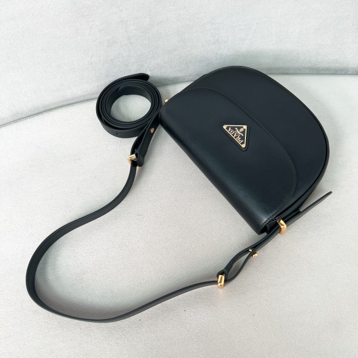 Arqué LeatherShoulder Bag With Flap“22*17*5.5CM”-089=