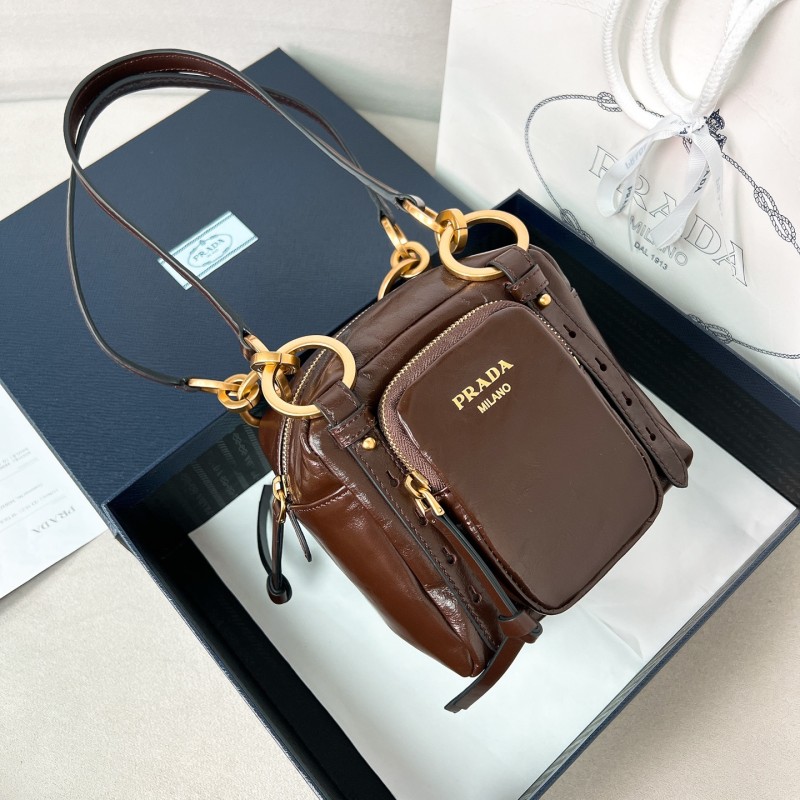 Dangle Leather Toper Thop Handle Mini“14*14.5*13CM”-089=