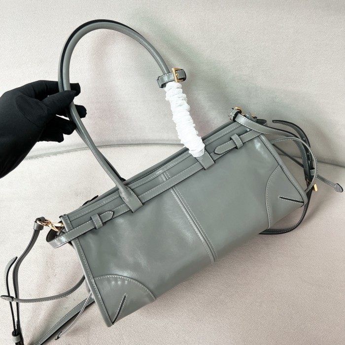 Bonnie medium leather handbag“32*15.5*12CM”-0811=