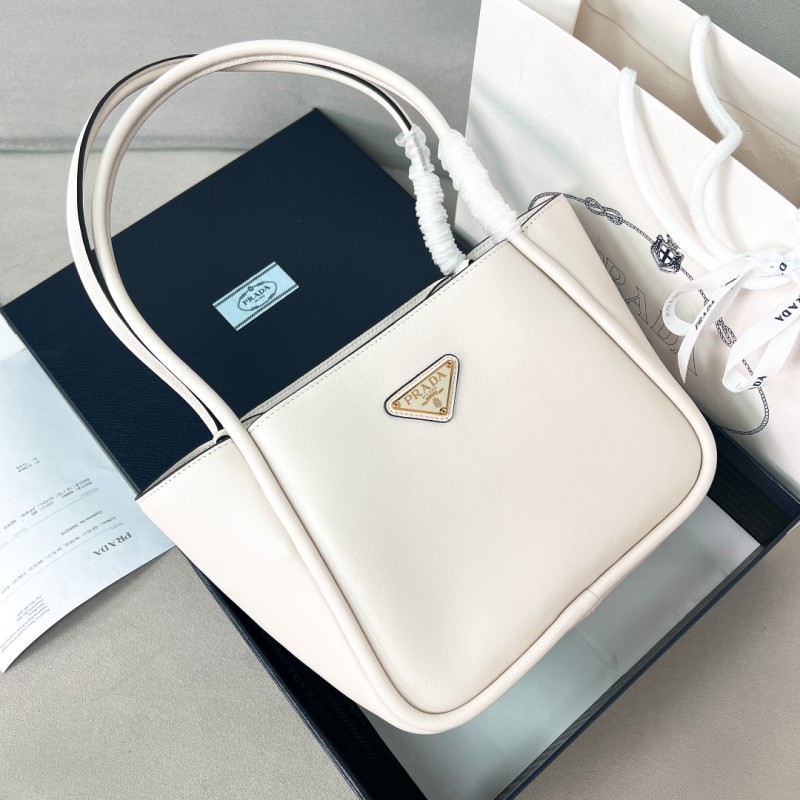 Vitello Daino Leather Tote Bag“25*18.5*12.5CM”-0801=