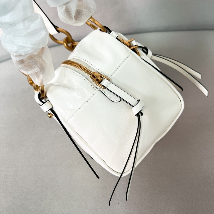 Dangle Leather Toper Thop Handle Mini“14*14.5*13CM”-089=